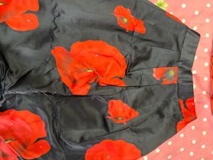 Stunning Orange &amp; Black Floral Lehenga Choli