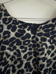 Leopard Print Flowy Dress