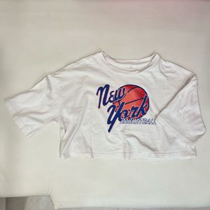 White Cropped T-Shirt