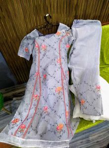 Handstitched Floral Kurta Set 😀