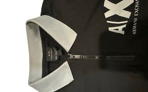Armani Exchange Black Polo Shirt