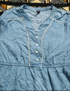 Denim &amp; Yellow dress