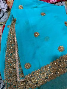 Golden Elegance Saree ✨