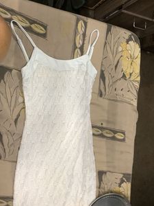 White Lace Slip Dress