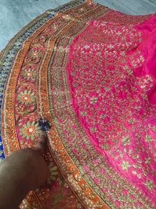 UNSTITCH MULTY COLOR LEHENGA
