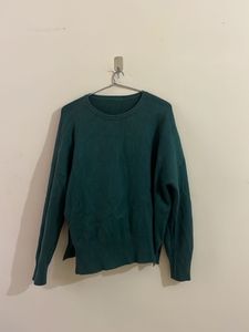 Cozy Teal Knit Sweater