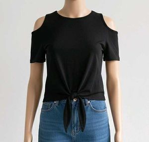 Black Cut Out Top