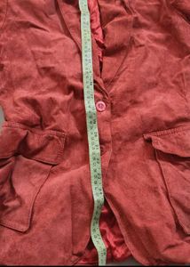 Red Casual Blazer