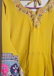 A beautiful anarkali dress.