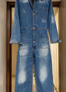 Vintage Wash Denim Jumpsuit