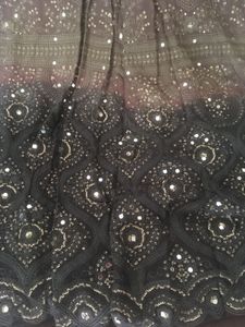 Mauvish Brown Lucknowi Chikenkari Lehenga
