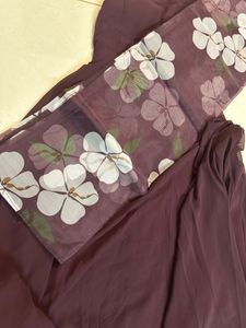 Elegant Floral anarkali with dupatta