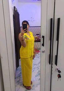Stylish Blue Embroidered Pant Set co-ord se