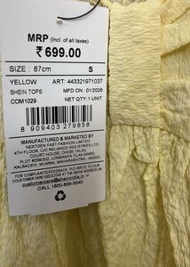Shein Lemon Yellow Textured Sundress