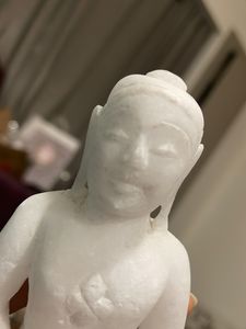 Pure White Marble Statue Of Buddha
