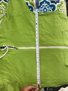 Lime Green Zip-Up Hoodie