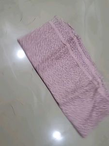 Elegant Pink Lace Dupatta