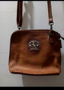 Vintage Pratesi Firenze Small Brown Leather Bag