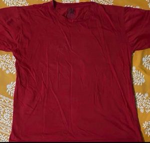 Men’s Red Graphic Peace T-Shirt