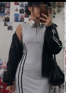 Sleeveless Zip-Up Mini Dress