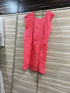 Embroidered Pink Kurti - Perfect for Casual Wear