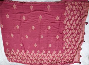 Maroon Diamond Print Saree