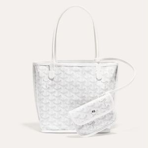 Goyard White Tote Bag with Pouch