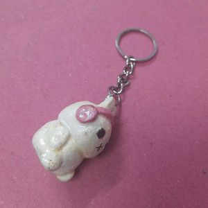 Miffy With Headphone Keychain