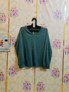 🇳🇿💫🎀Stylish V-Neck bottle green Top