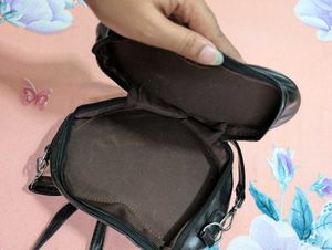 Heart-Shaped Black Sling Bag | Cute Crossbody