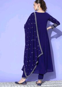 Royal Blue Kurta Set with Dupatta