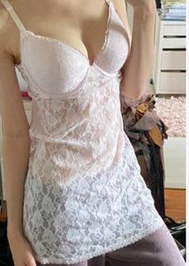 Delicate Lace Camisole with pushup pades s