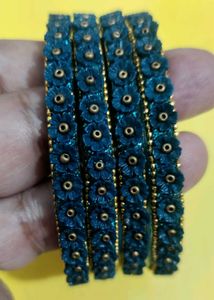 Teal Floral Bangle Set✨ Stunning 💫