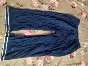 Embroidered Navy Blue Kurta set