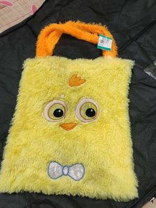 Cute Fluffy Yellow Chick Tote Bag