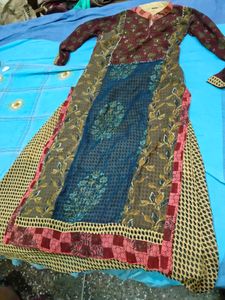 Bohemian Patchwork Kurta multilayer