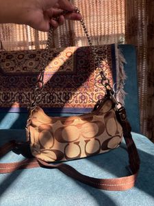 Coach Monogram Shoulder Bag