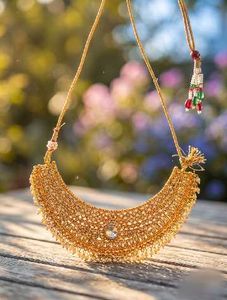 Exquisite Kundan &amp; Pearl Choker Necklace Set