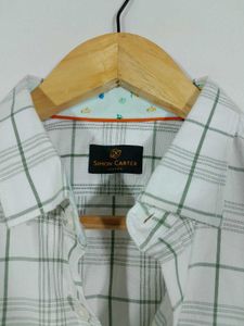 Off White Checks Shirt Men's