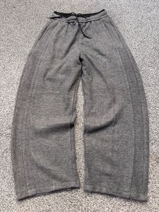 Comfortable Grey Wide Leg Sweatpants