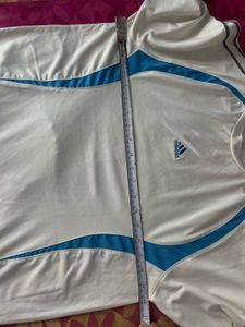 Adidas White &amp; Blue T-Shirt
