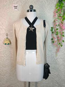 H&amp;M Cream Knit Cardigan