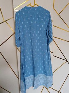 Blue Printed Kurta