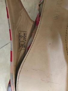 Slingback Flats with Bow Accent