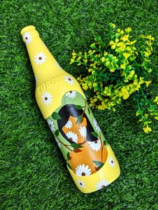 Hand-Painted Bottle Vase