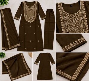 Elegant Olive Green Kurta Set