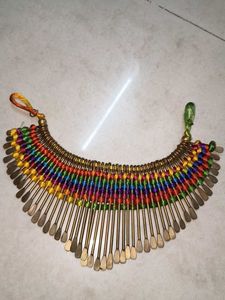 Bohemian Multicolored Thread Necklace