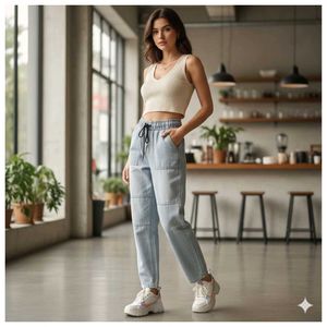 Light Wash Jogger Jeans
