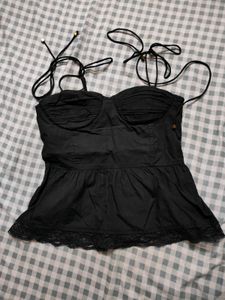 Chic Black Corset Top