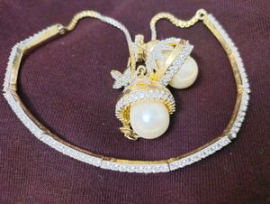 Pearl &amp; Rhinestone Jewelry Set